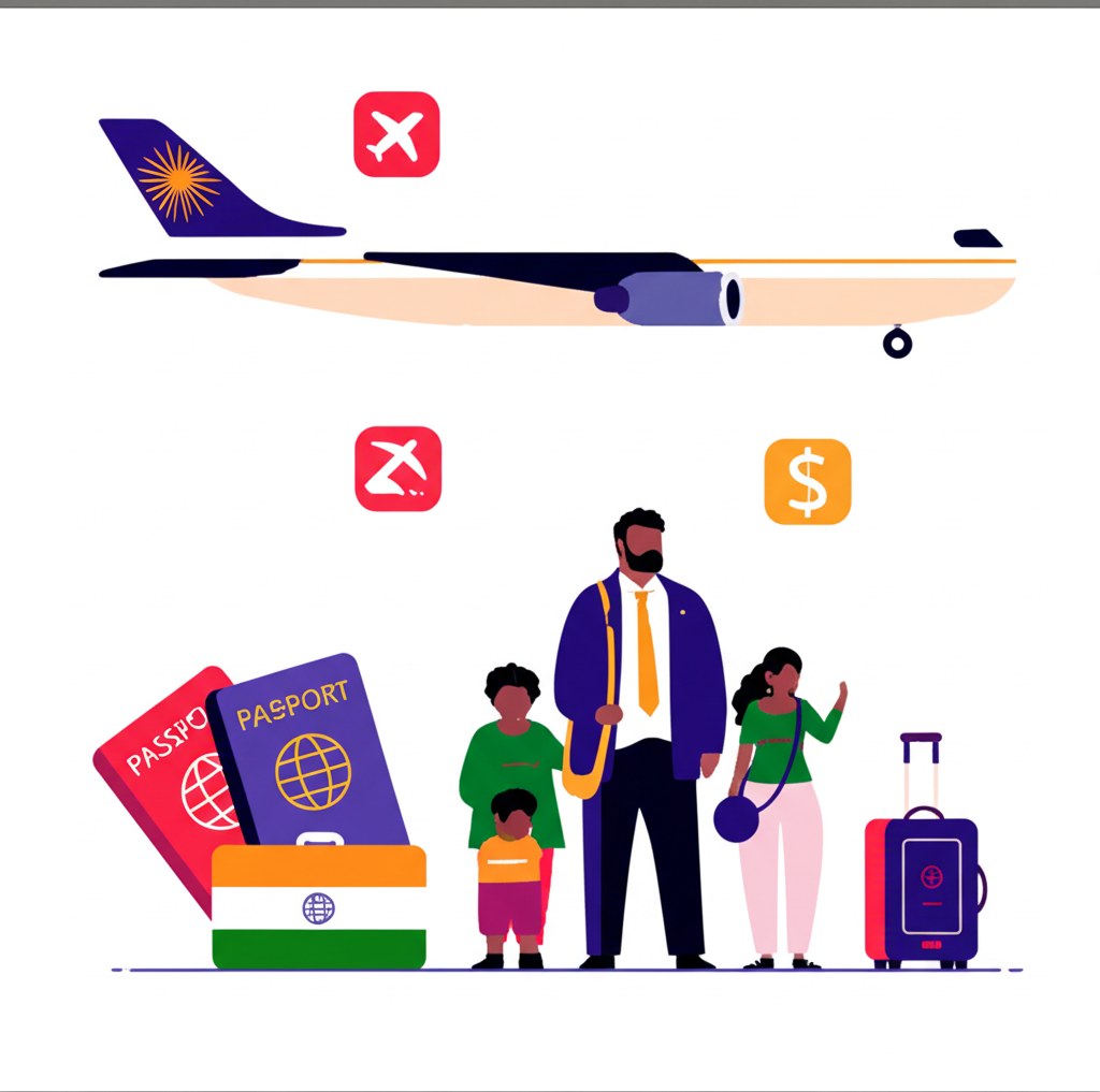 Indians returning home to India